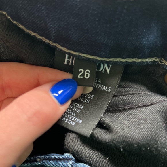 HUDSON 26 Short dark wash denim jeans - Picture 3 of 7